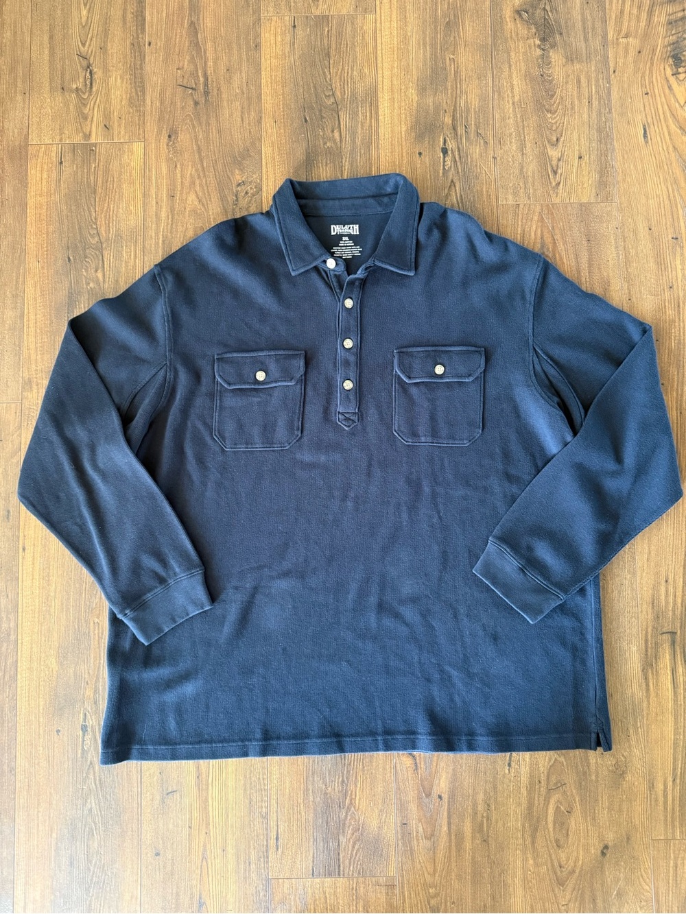 Duluth Trading Company Men’s Size 3XL Heavy 100% Cotton 4 Button Long Sleeve